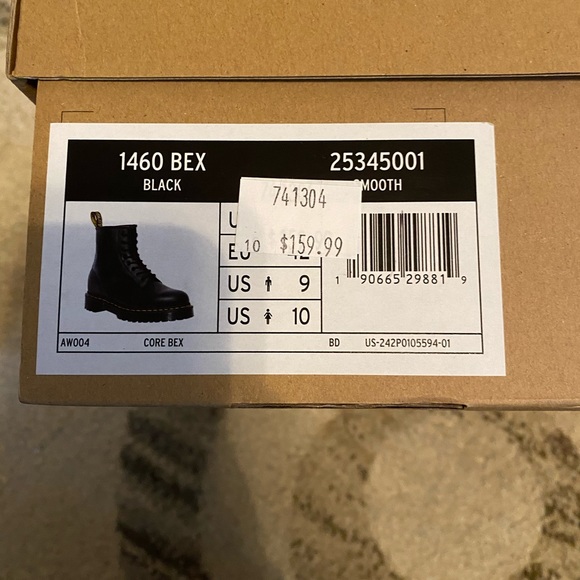 Dr Martens new in box 
Boots 
Black lace up 
Size 9 men’s 
Original price 172$ - Picture 10 of 10